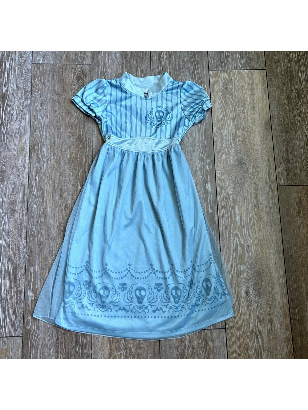 Beetlejuice Beetlejuice Girls Blue Skull Dress Astrid Halloween Gothic